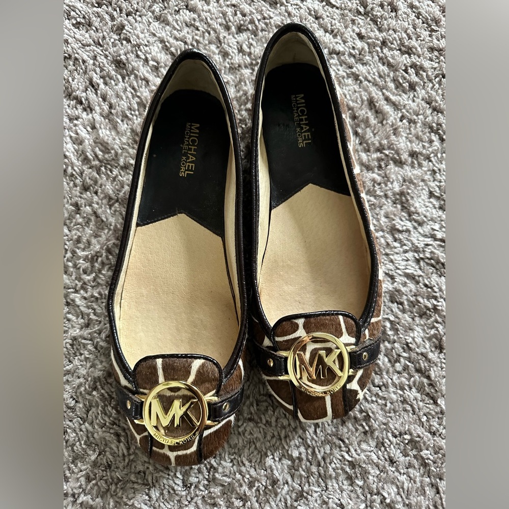 MK leopard flats